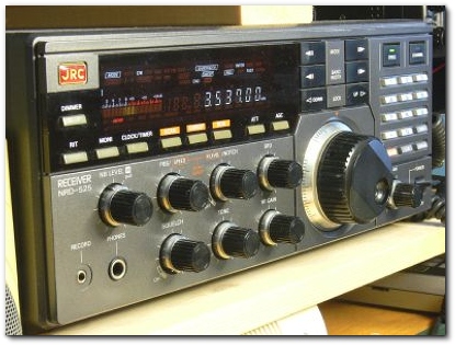 JRC NRD-525 is a nice receiver for lower frequencies. This one is equipped with several filters but unfortunally not any for narrow CW. I scan band segments with it (squelch on) to see openings or band activity. I dont't do BC DX-ing on medium wave to often but it is great for that together with my 20 meter long vertical. 