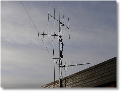 The vertical VHF and UHF yagis at SM3DTQ.